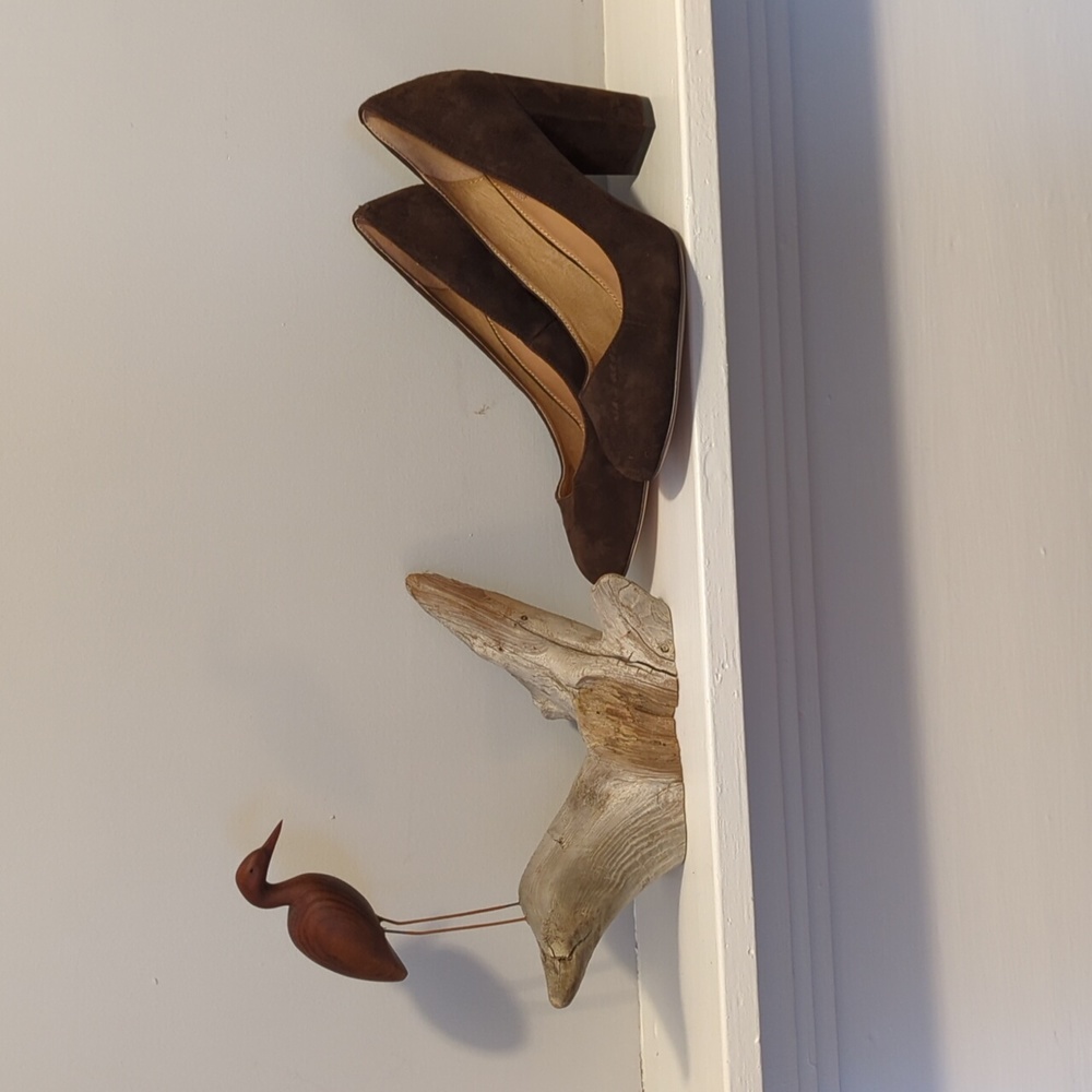 Corso Como Dark Brown Suede Heels